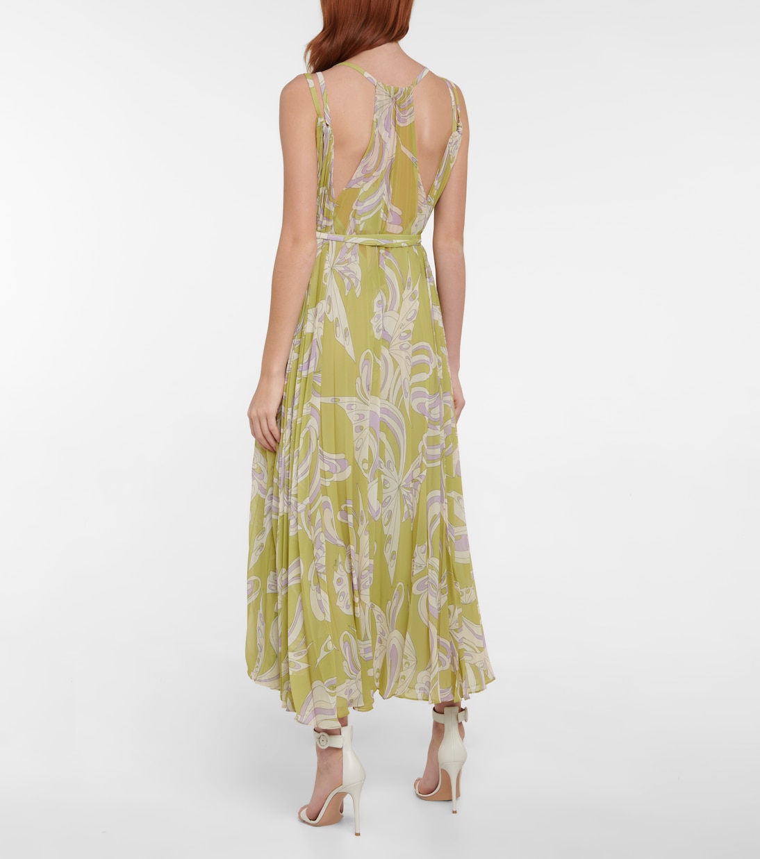 Bedrucktes Midikleid aus Georgette | Pucci