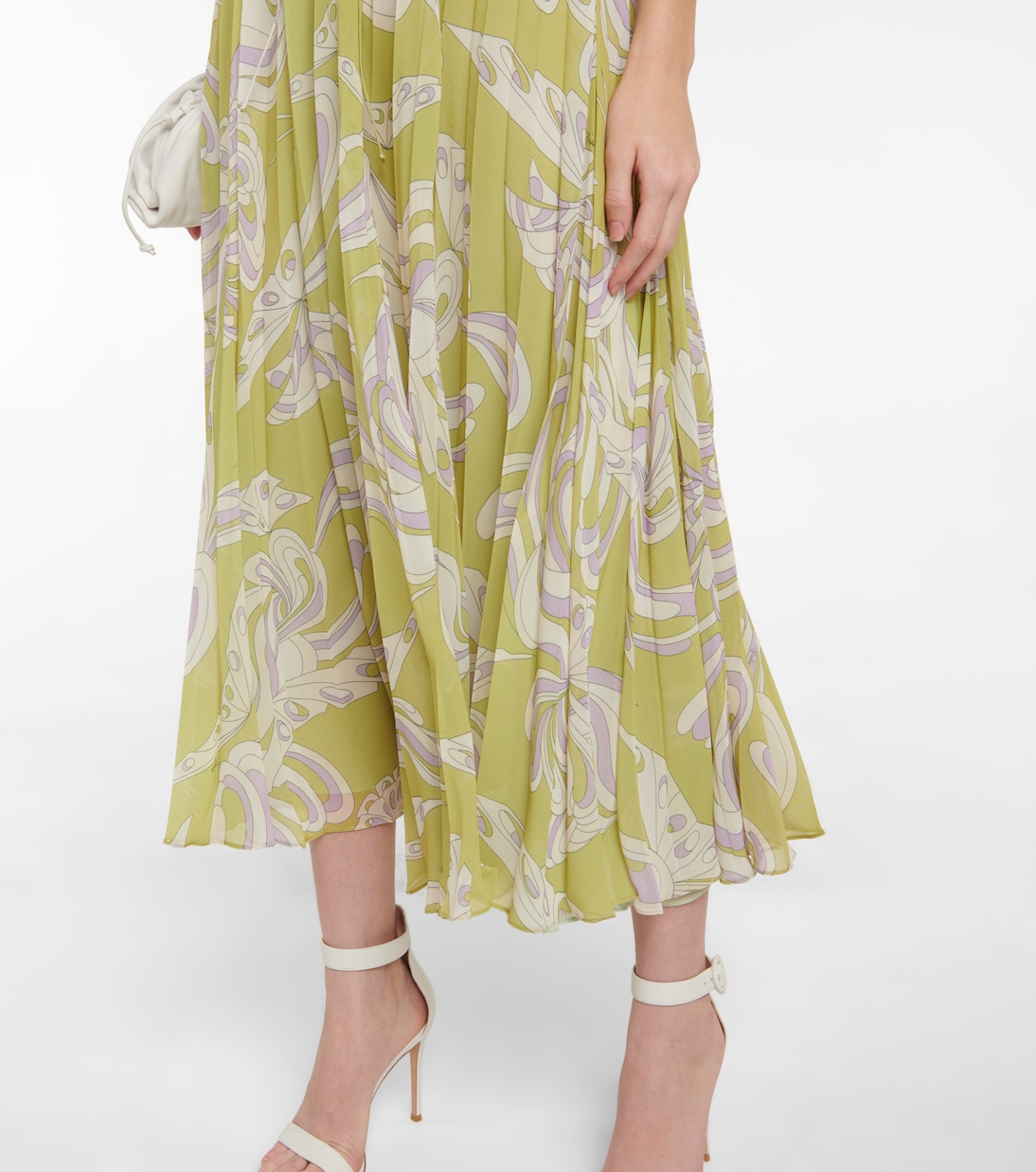 Bedrucktes Midikleid aus Georgette | Pucci