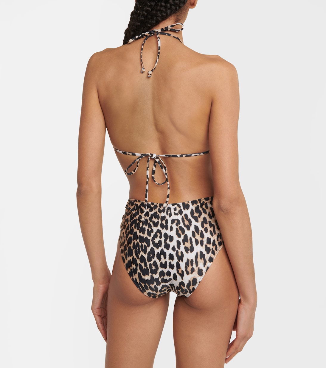 Leopard-print bikini bottoms | Ganni