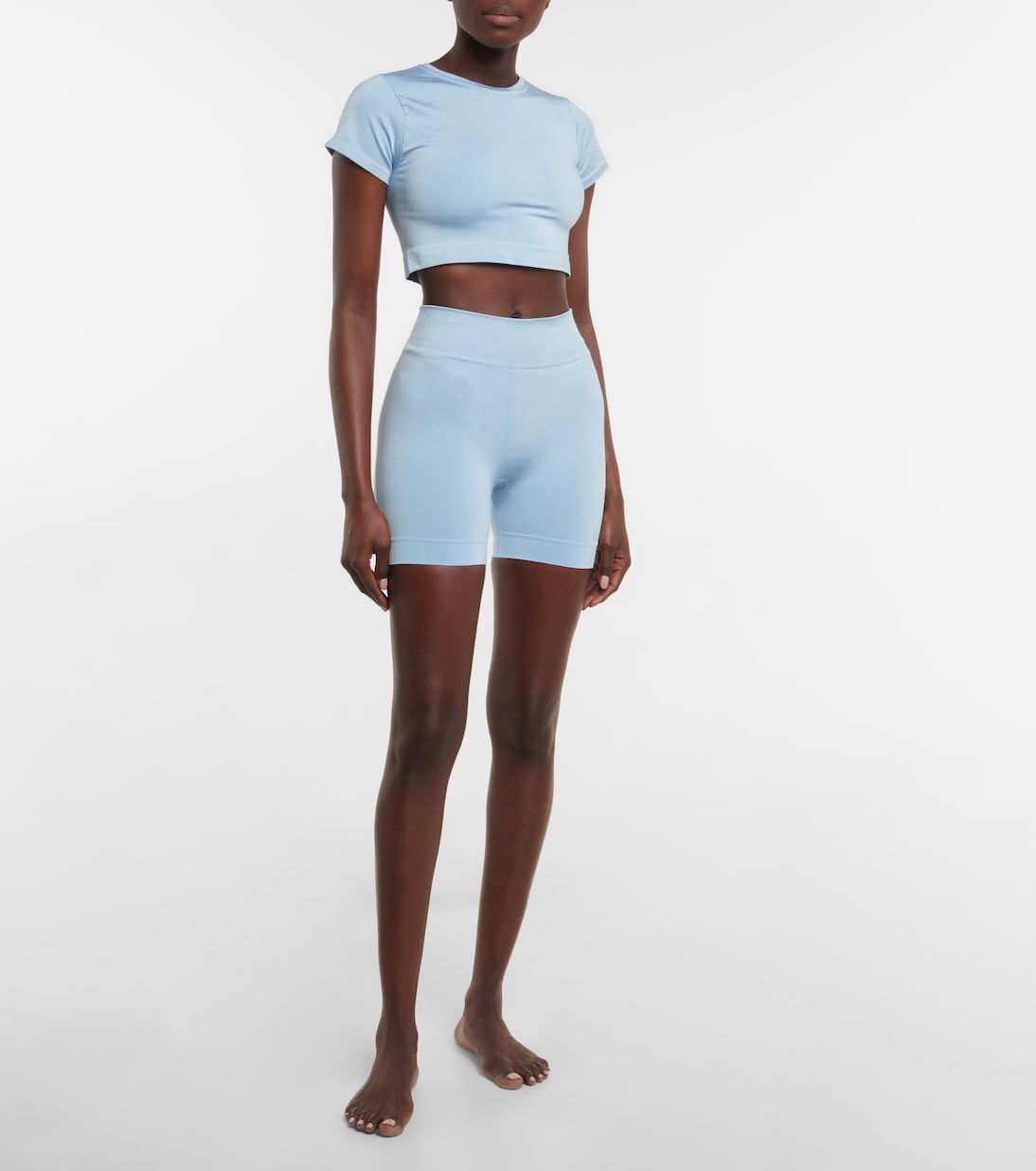 Mindful crop top and Composed shorts set | Prism²