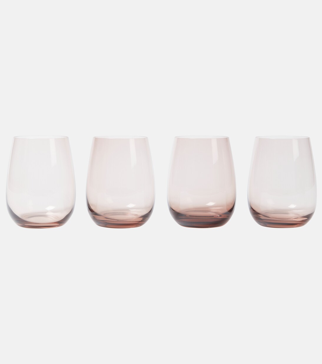 Colored U set of 4 tumblers | Nude