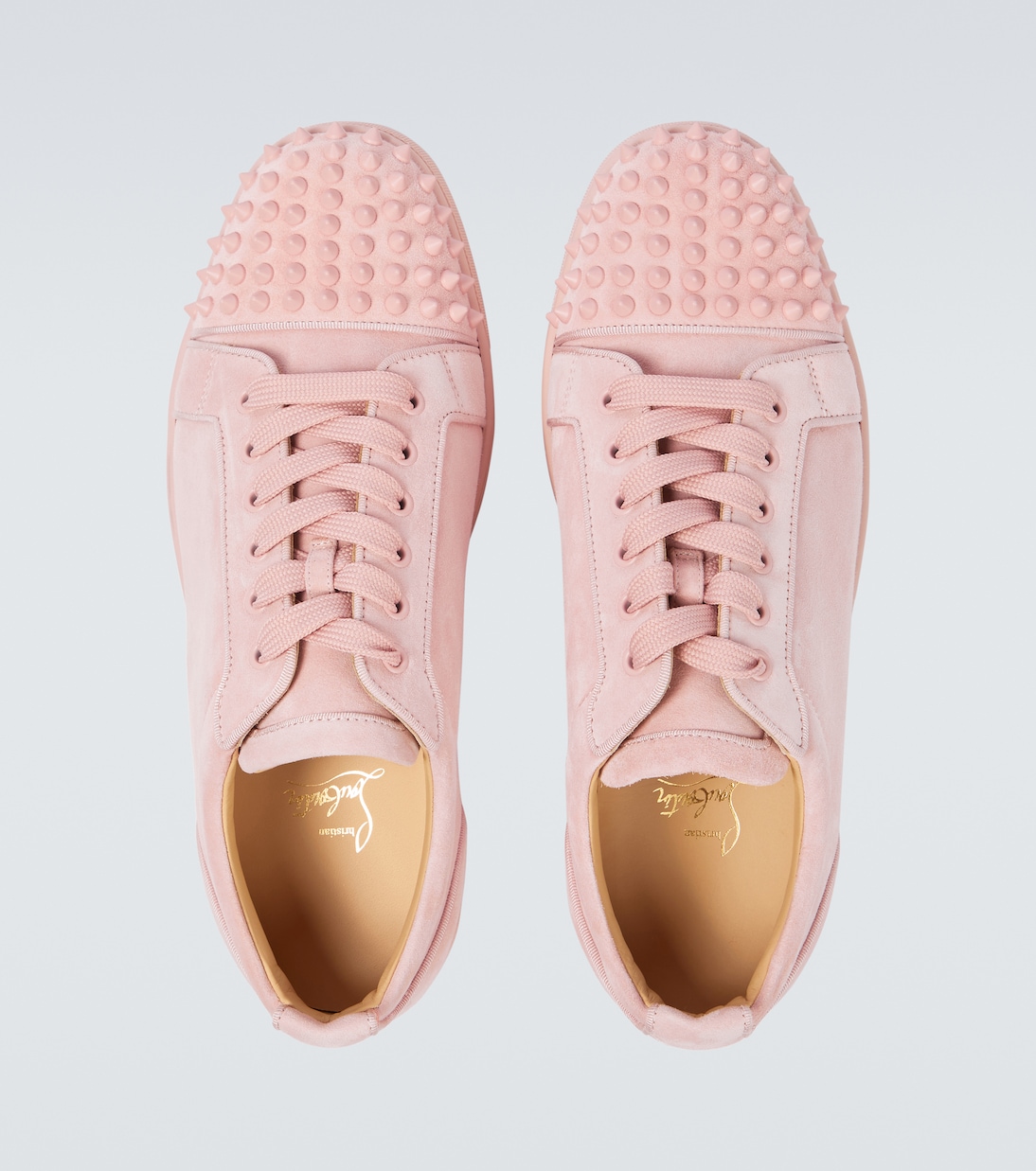 Sneakers Louis Junior Spikes in suede | Christian Louboutin