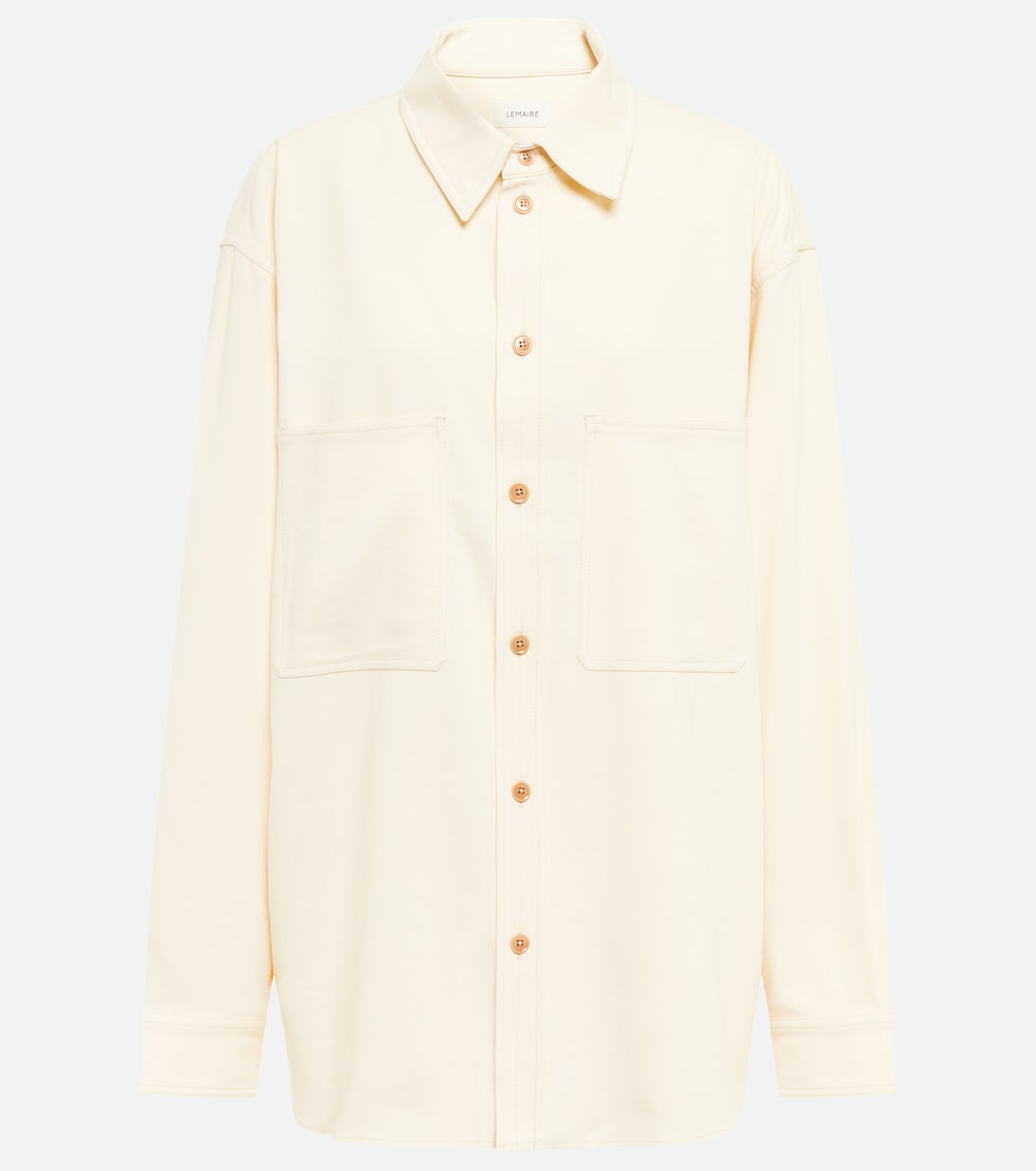 Chemise oversize en coton et laine mélangés | Lemaire