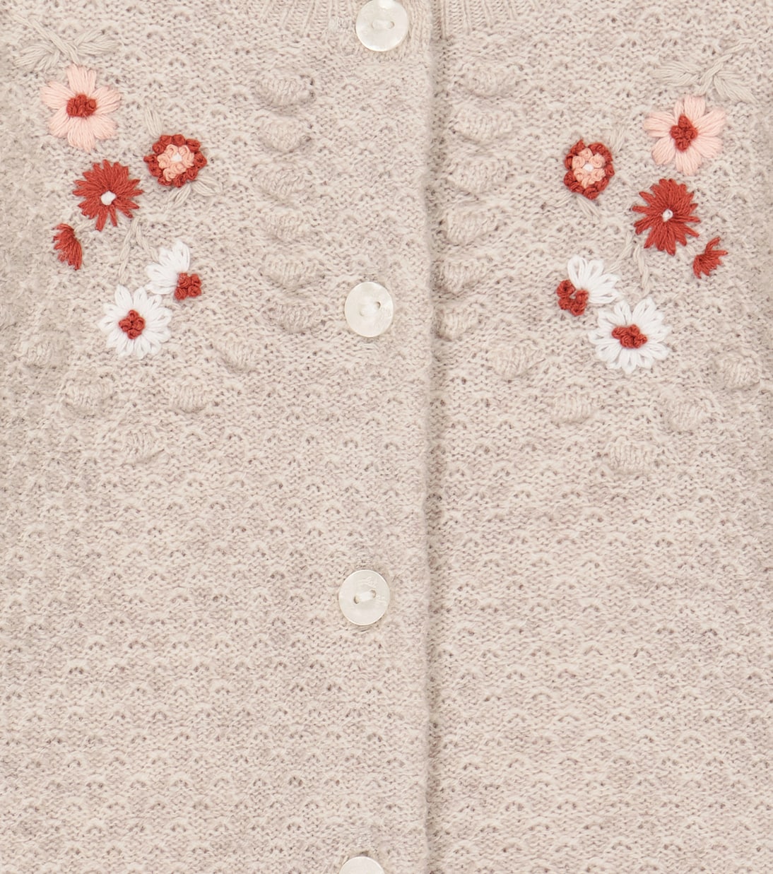 Baby - Cardigan in lana con ricami | Tartine et Chocolat