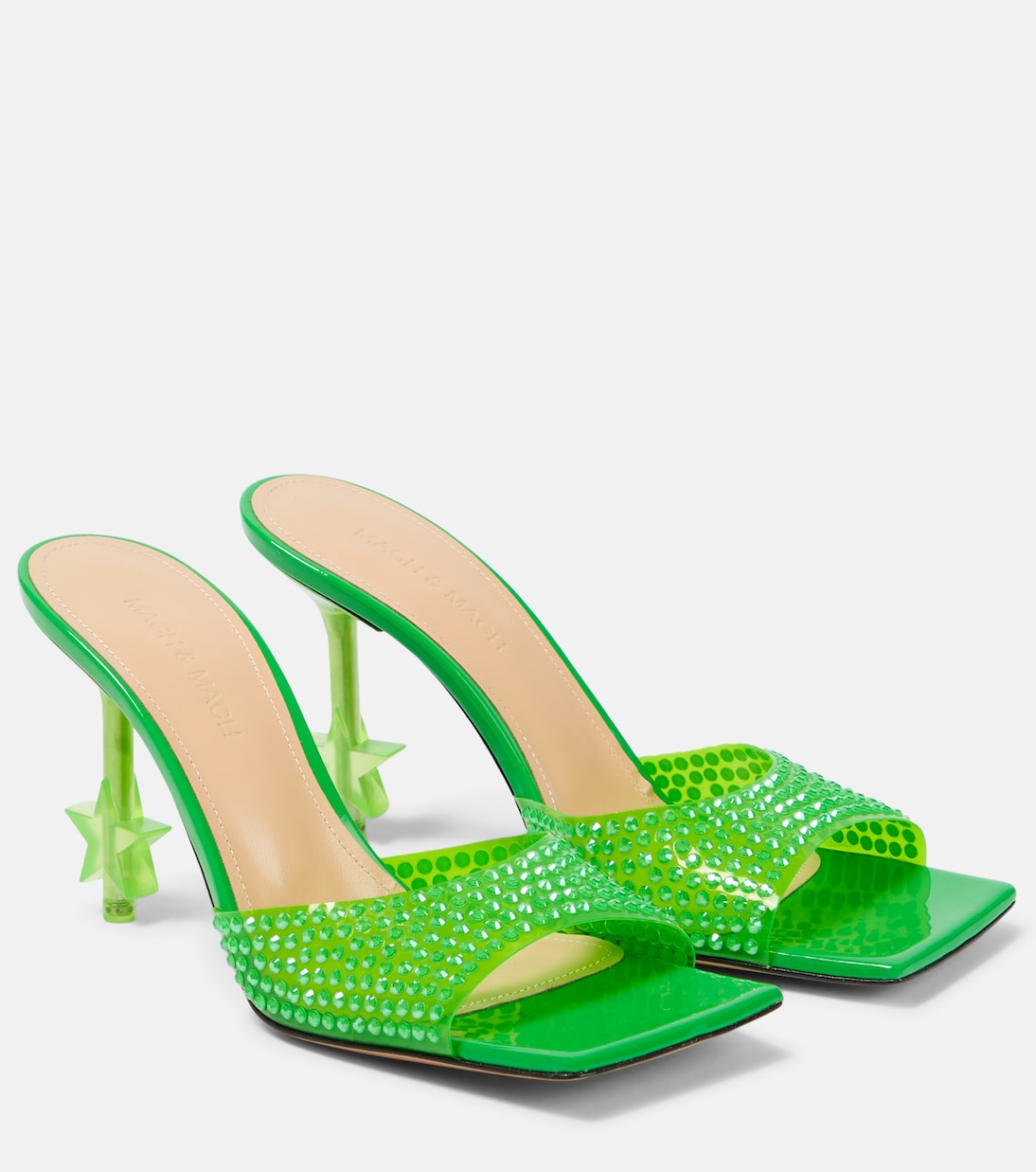 Verzierte Pantoletten Star | Mach & Mach