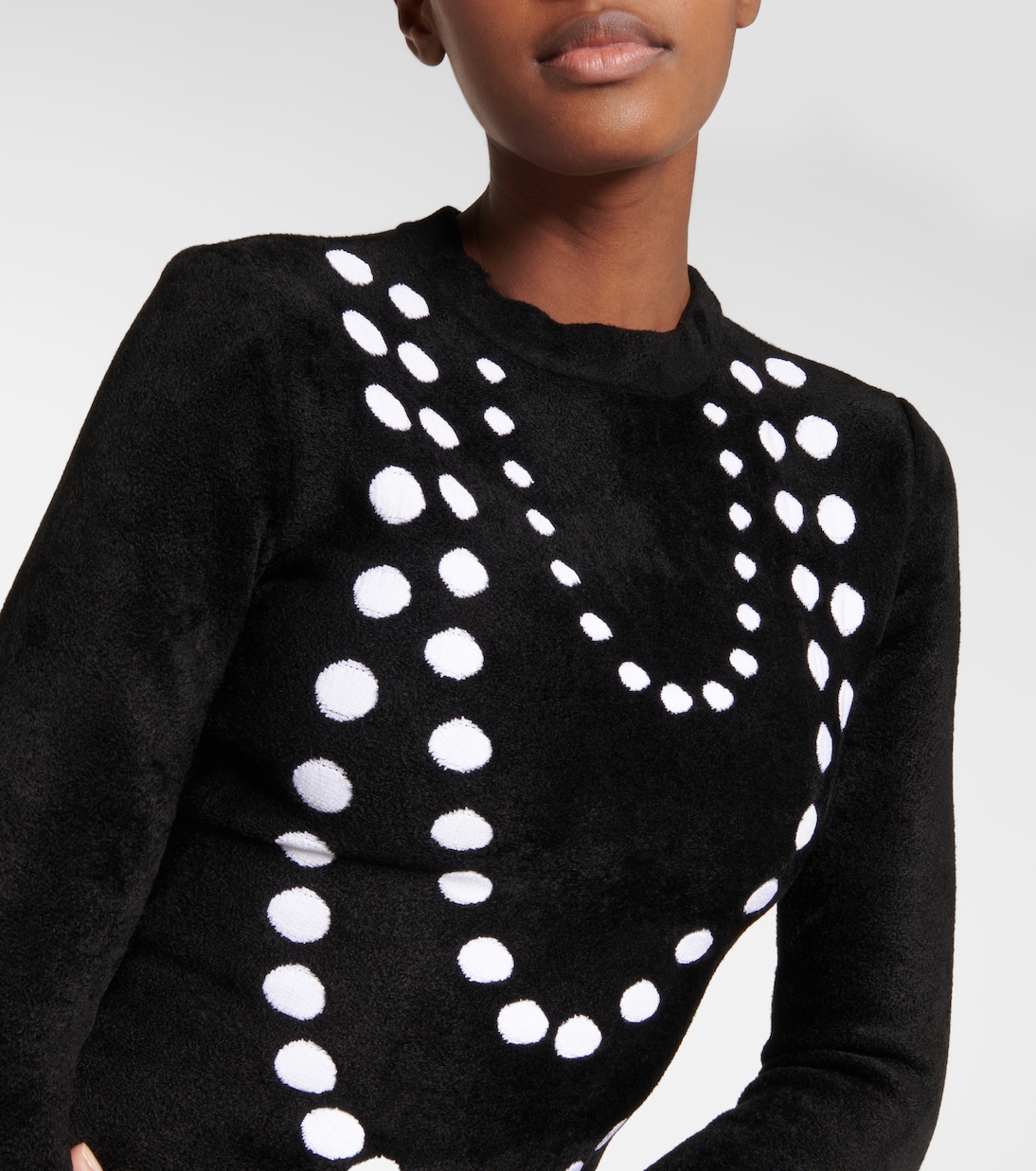Miniabito in misto lana jacquard | Alaïa