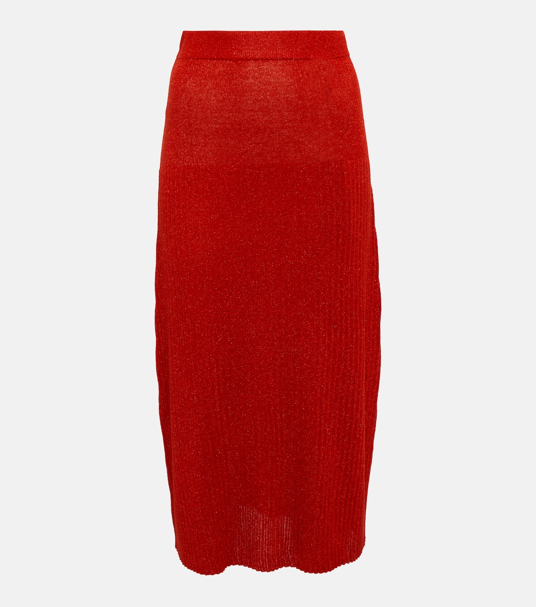 Metallic knit midi skirt | Joseph