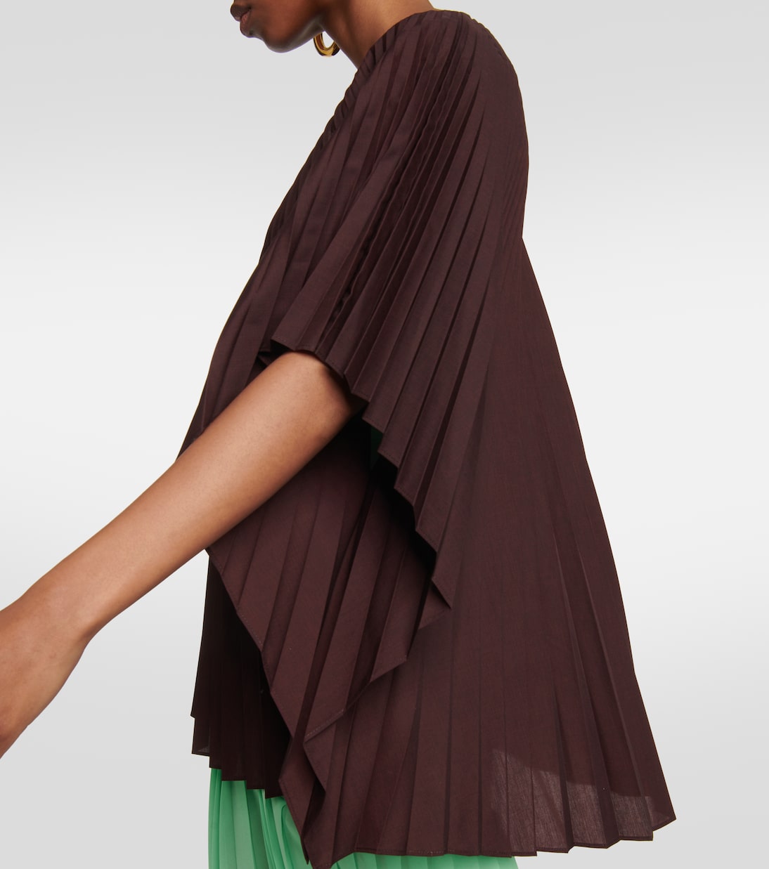 Pleated poplin midi dress | Dries Van Noten