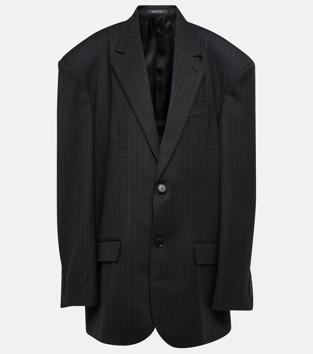 Blazer oversize in twill di lana | Balenciaga