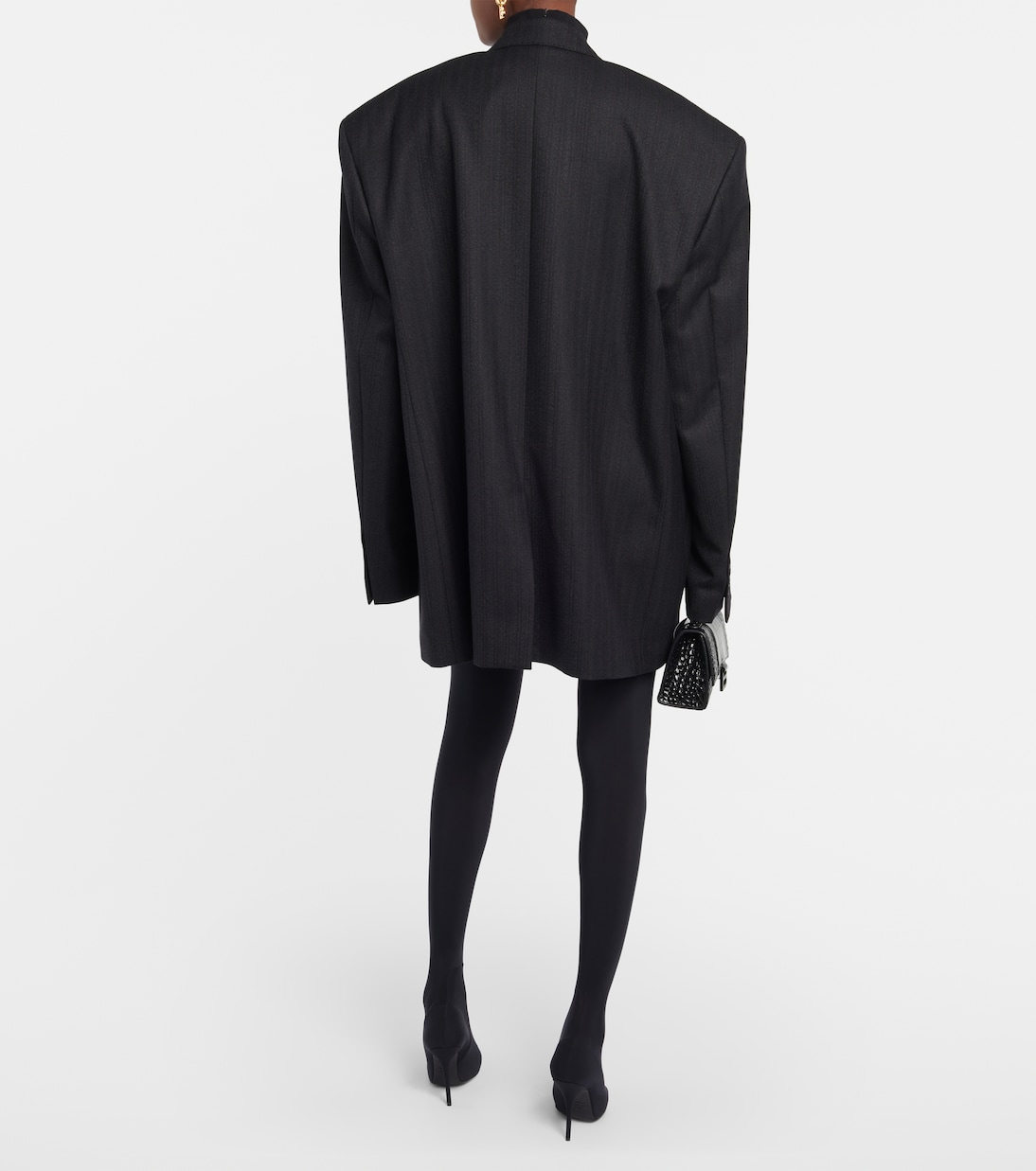 Blazer oversize in twill di lana | Balenciaga