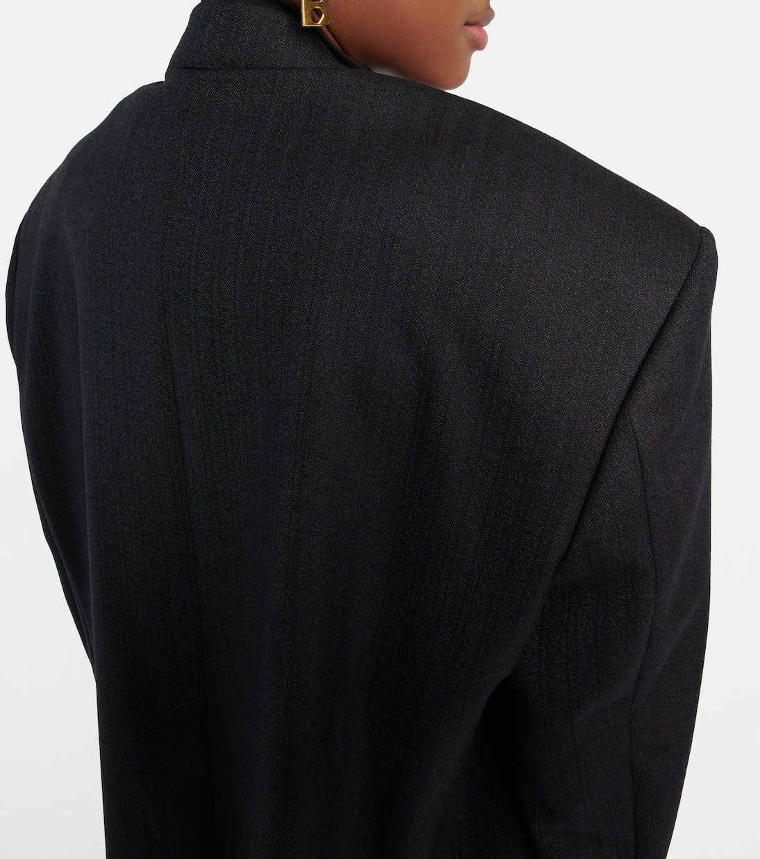 Blazer oversize in twill di lana | Balenciaga