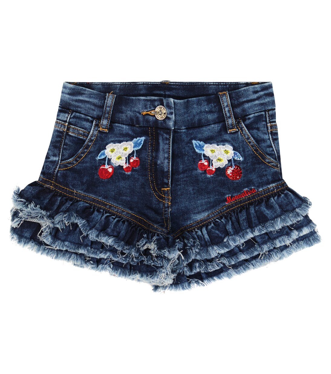 Shorts di jeans ricamati | Monnalisa