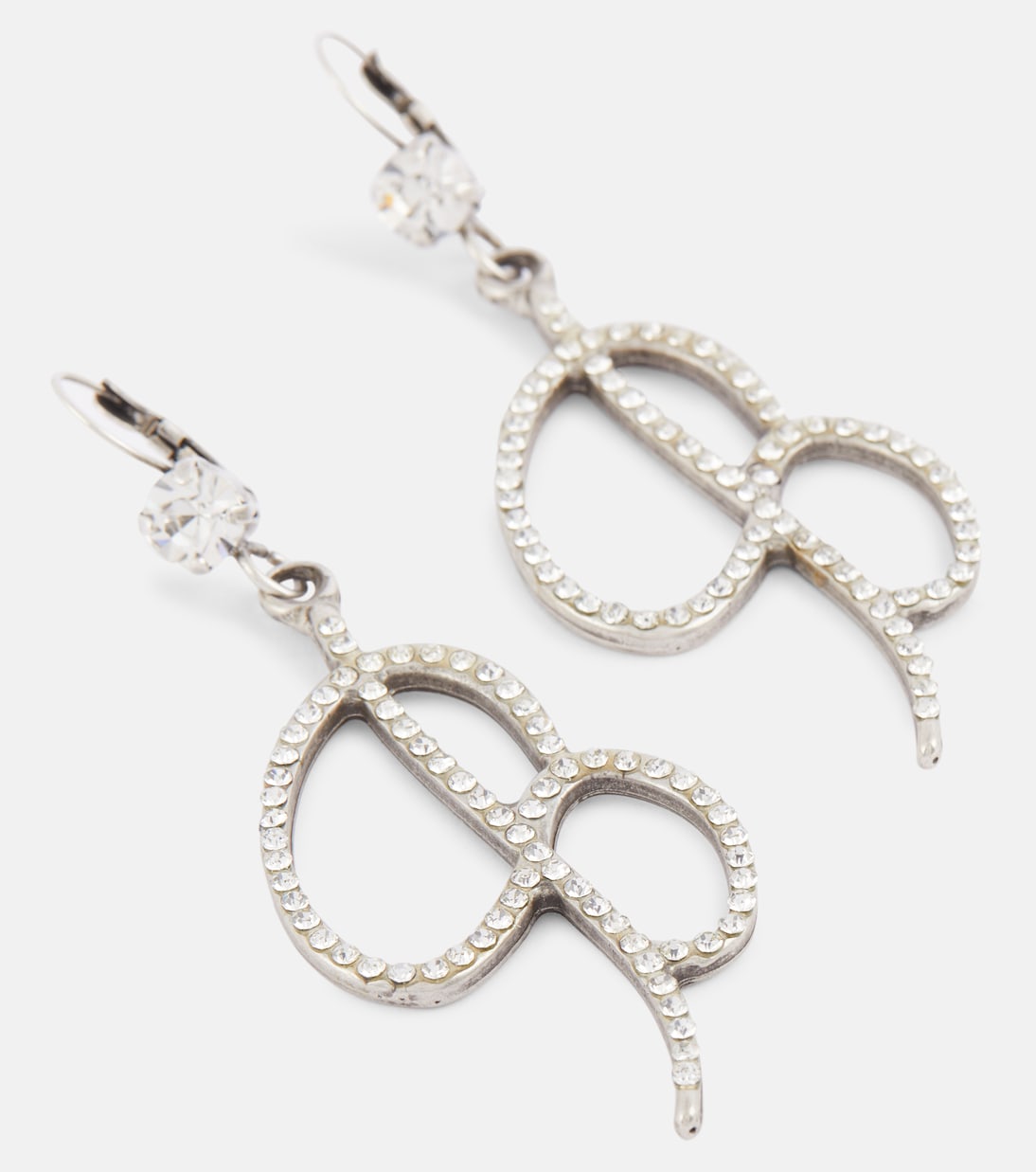 Orecchini con logo e cristalli | Blumarine