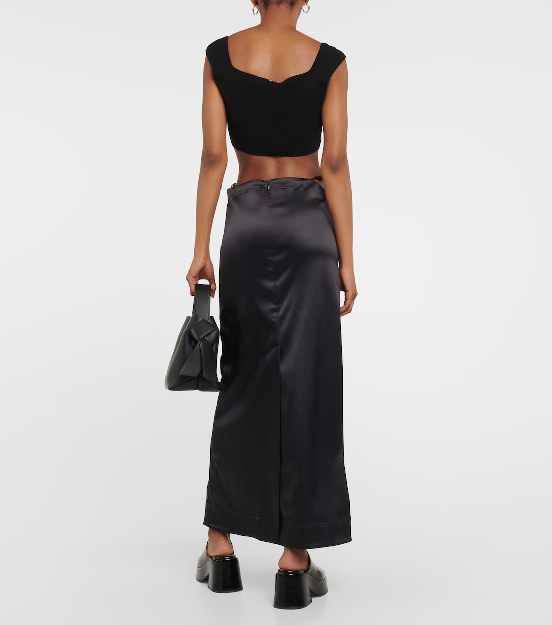 Satin maxi skirt | Ganni