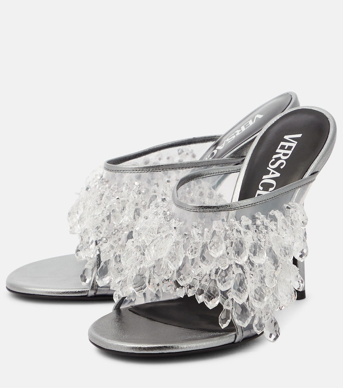 Mules in PVC con cristalli | Versace