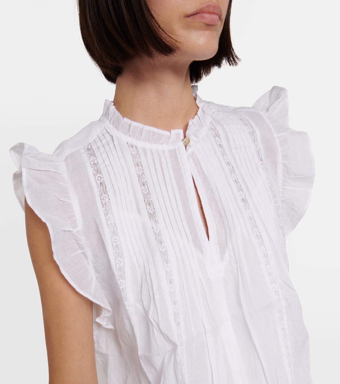 Top Liana de algodón con volantes | Velvet