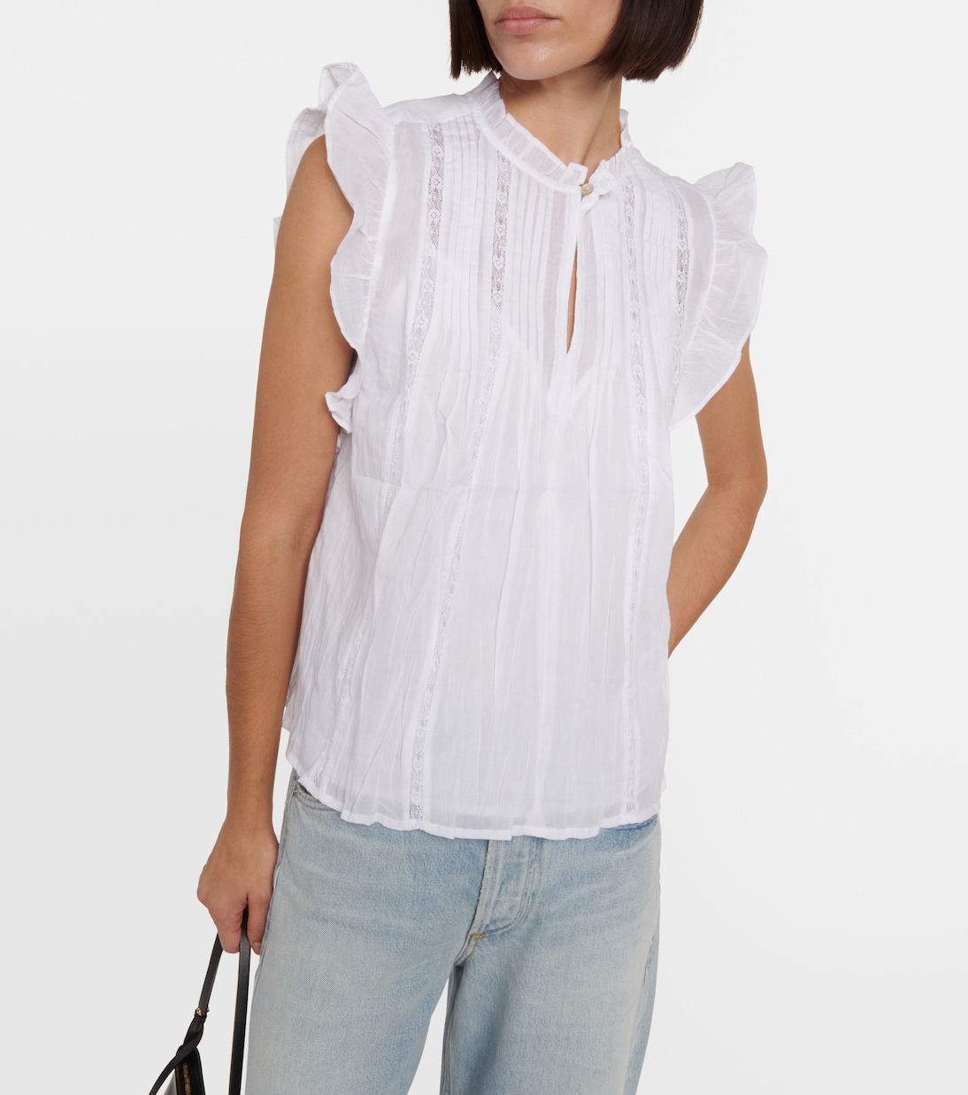 Top Liana de algodón con volantes | Velvet