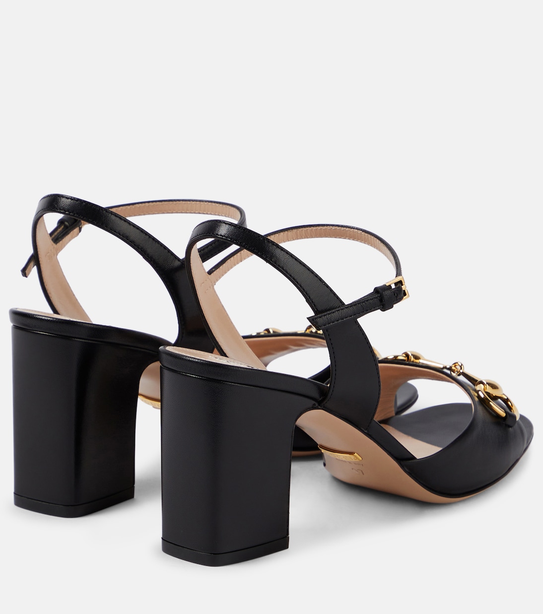 Gucci black heel sandals outlet