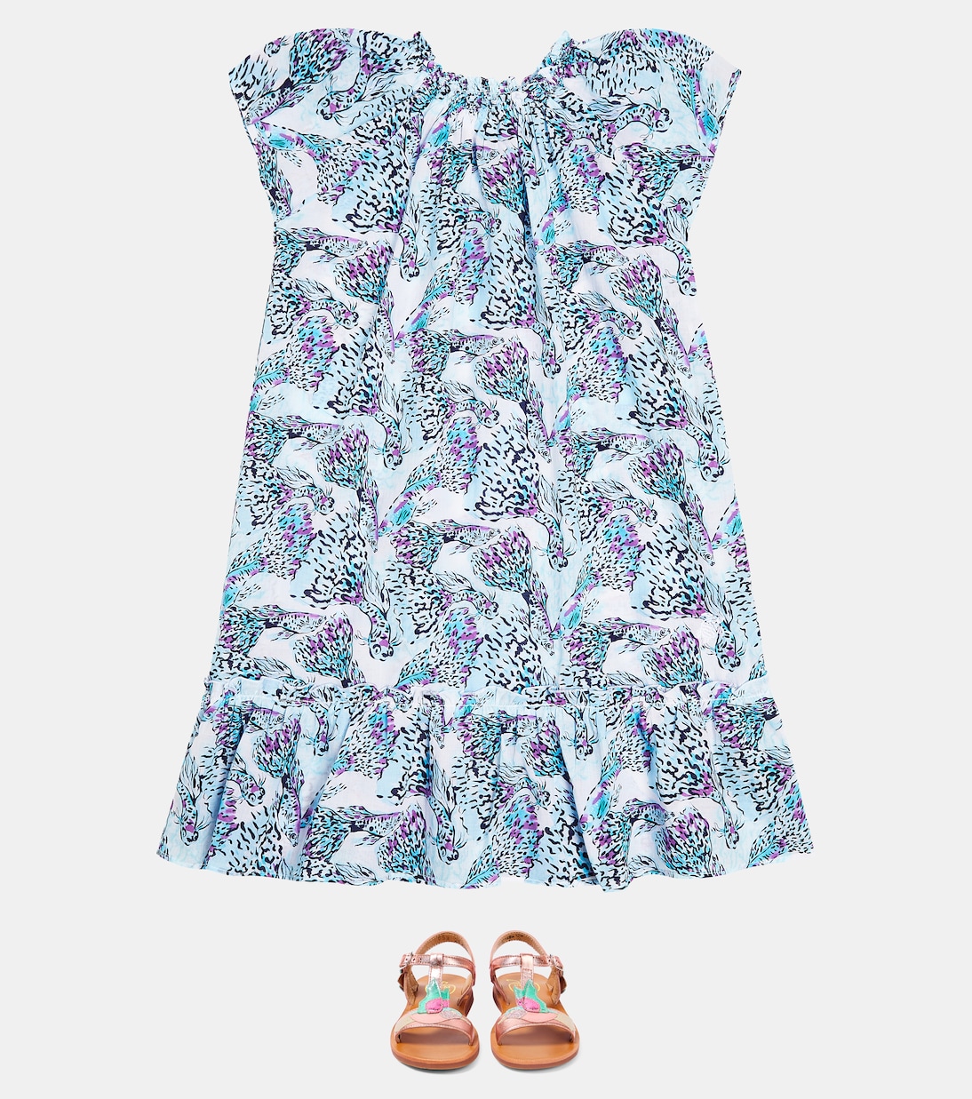 Abito Giselle in cotone con stampa | Vilebrequin Kids