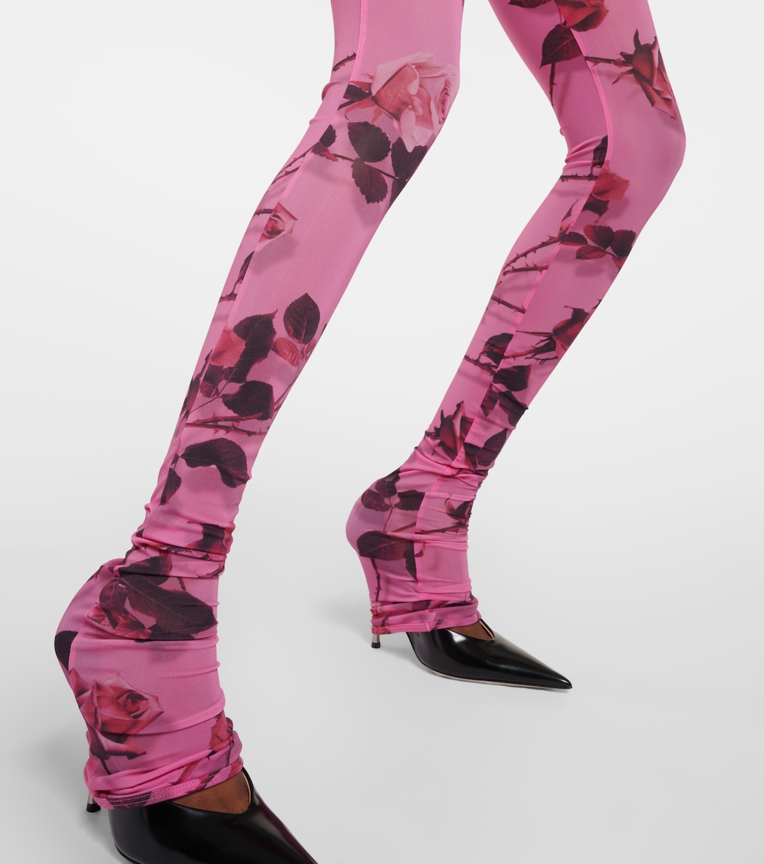 Leggings semitrasparenti con stampa | Blumarine