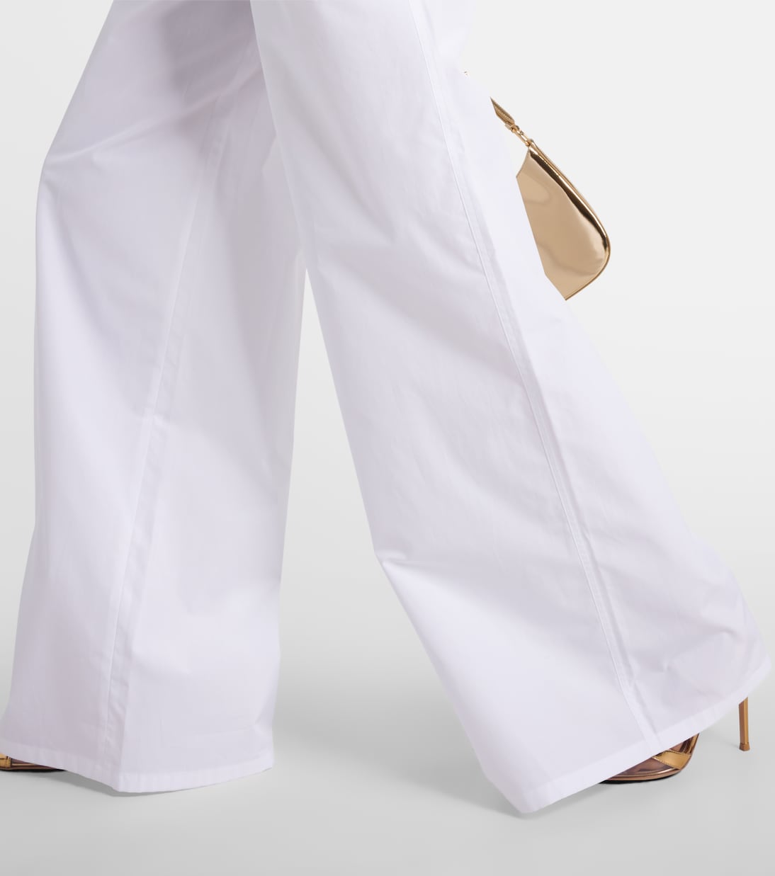 Weite High-Rise-Hose Navigli aus Baumwolle | Max Mara