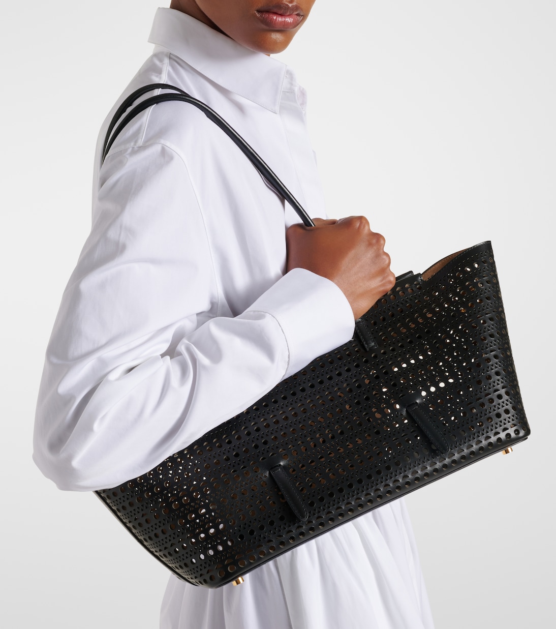 Borsa a spalla New Mina 32 in pelle | Alaïa