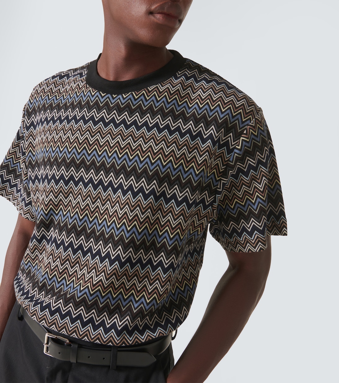 T-shirt in jersey di cotone a zig-zag | Missoni
