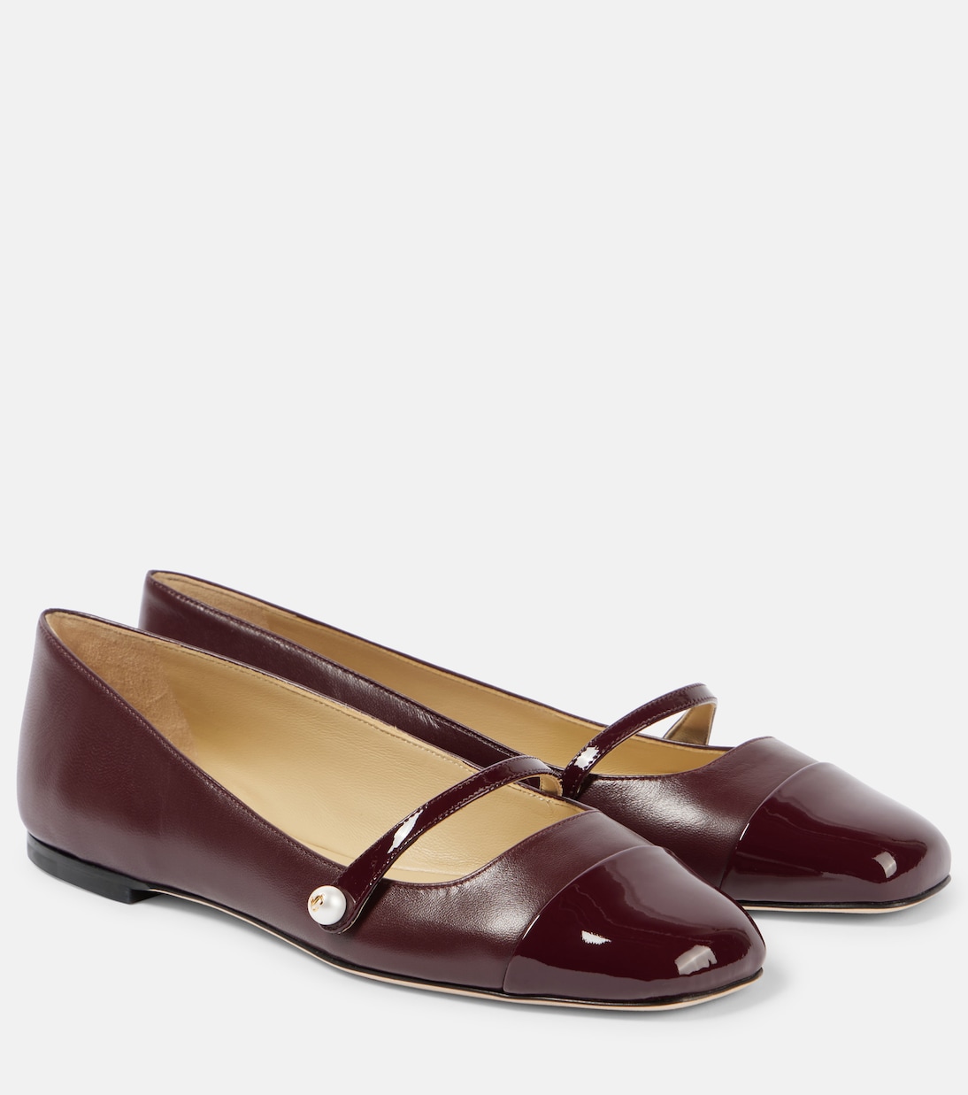 Elisa leather Mary Jane flats | Jimmy Choo