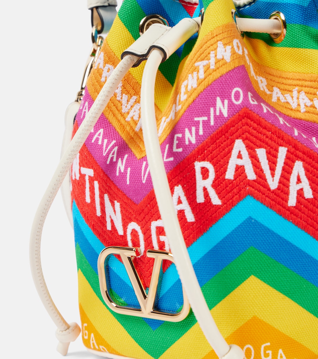 Secchiello VLogo Mini in canvas | Valentino Garavani