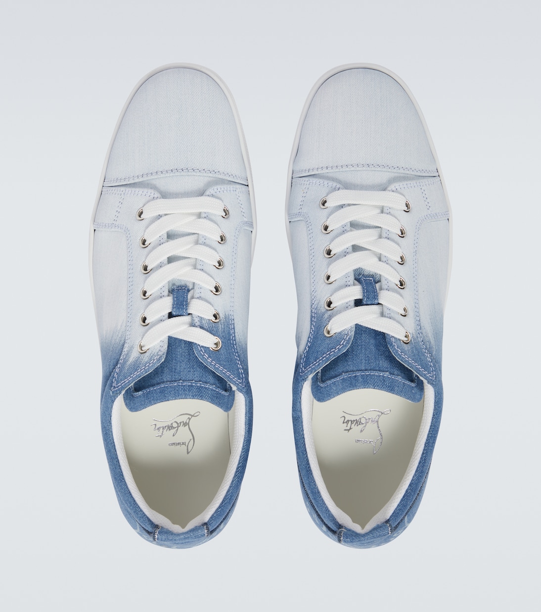 Baskets Fun Louis Junior en jean | Christian Louboutin