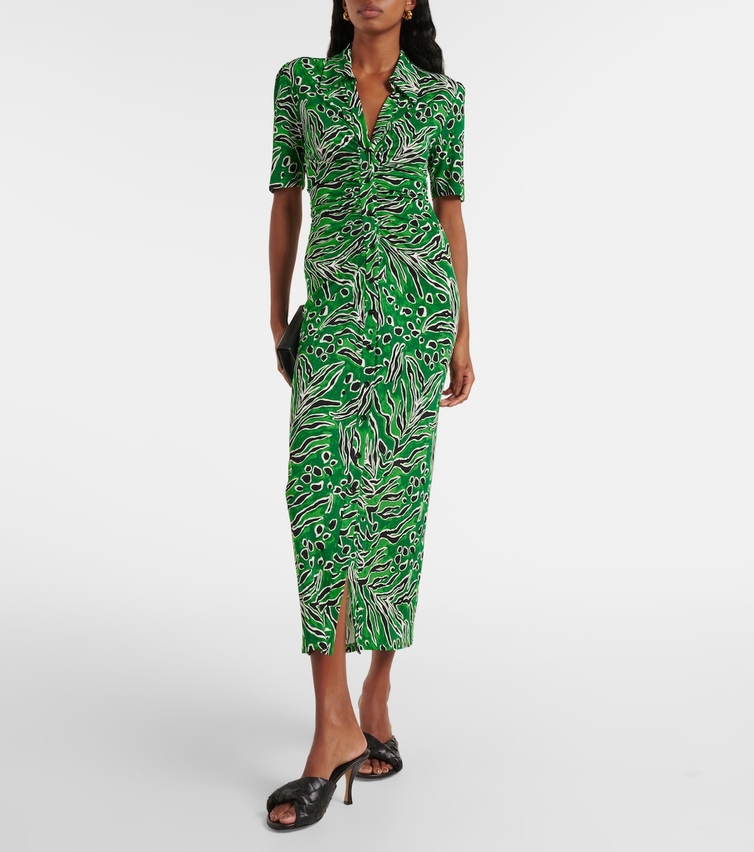 Printed jersey midi dress | Diane von Furstenberg