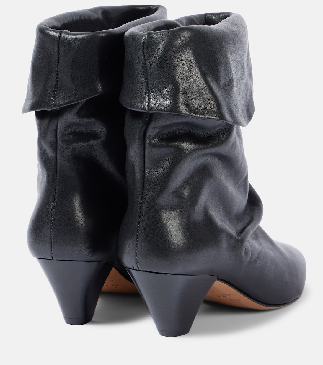 Ryska leather ankle boots in black Isabel Marant Mytheresa