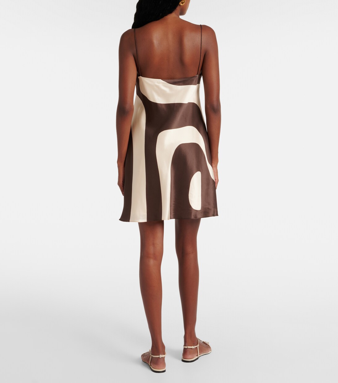 Robe Freddie imprimée en soie | SIR