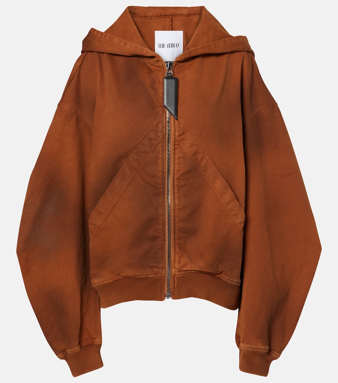 Felpa in cotone con zip | The Attico