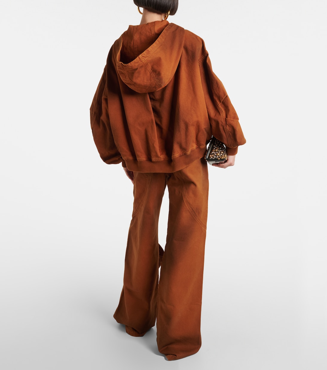 Felpa in cotone con zip | The Attico