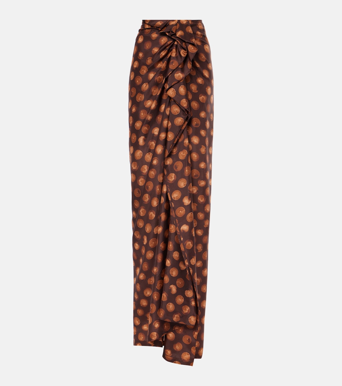 Gonna lunga in seta a pois | Dries Van Noten