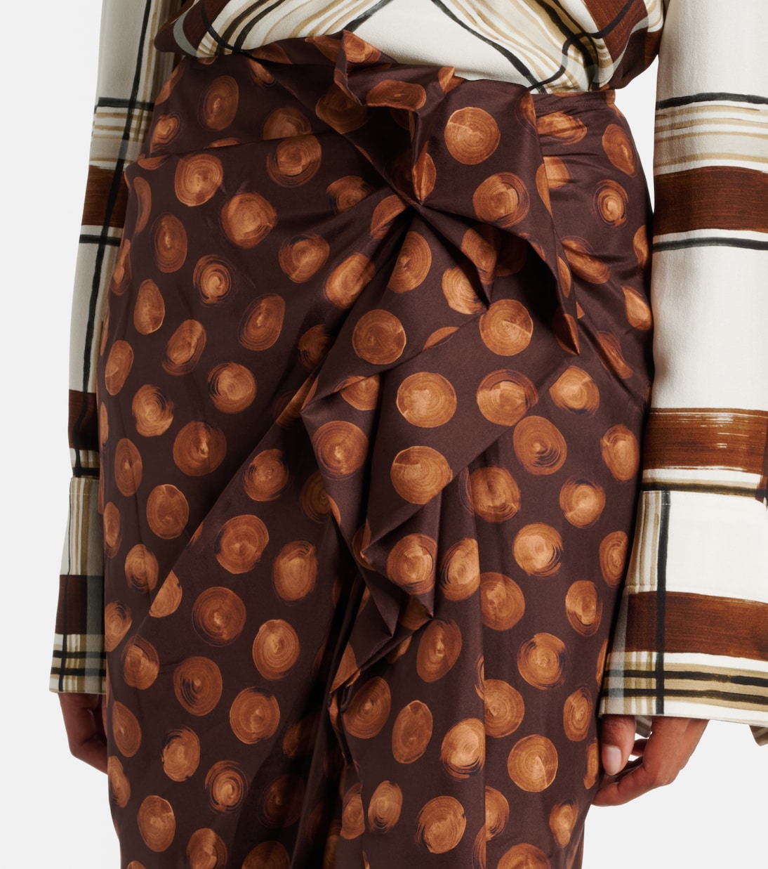 Gonna lunga in seta a pois | Dries Van Noten