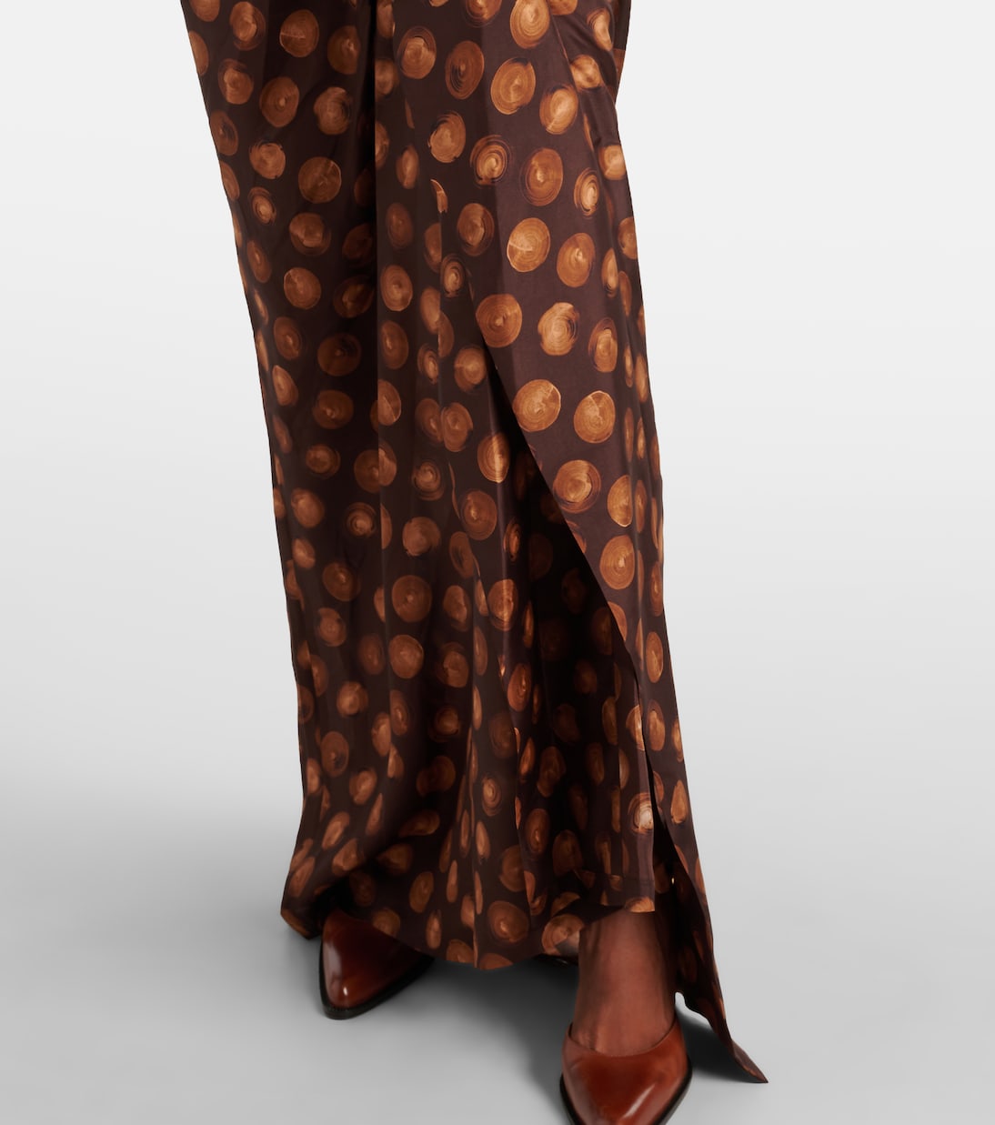 Gonna lunga in seta a pois | Dries Van Noten