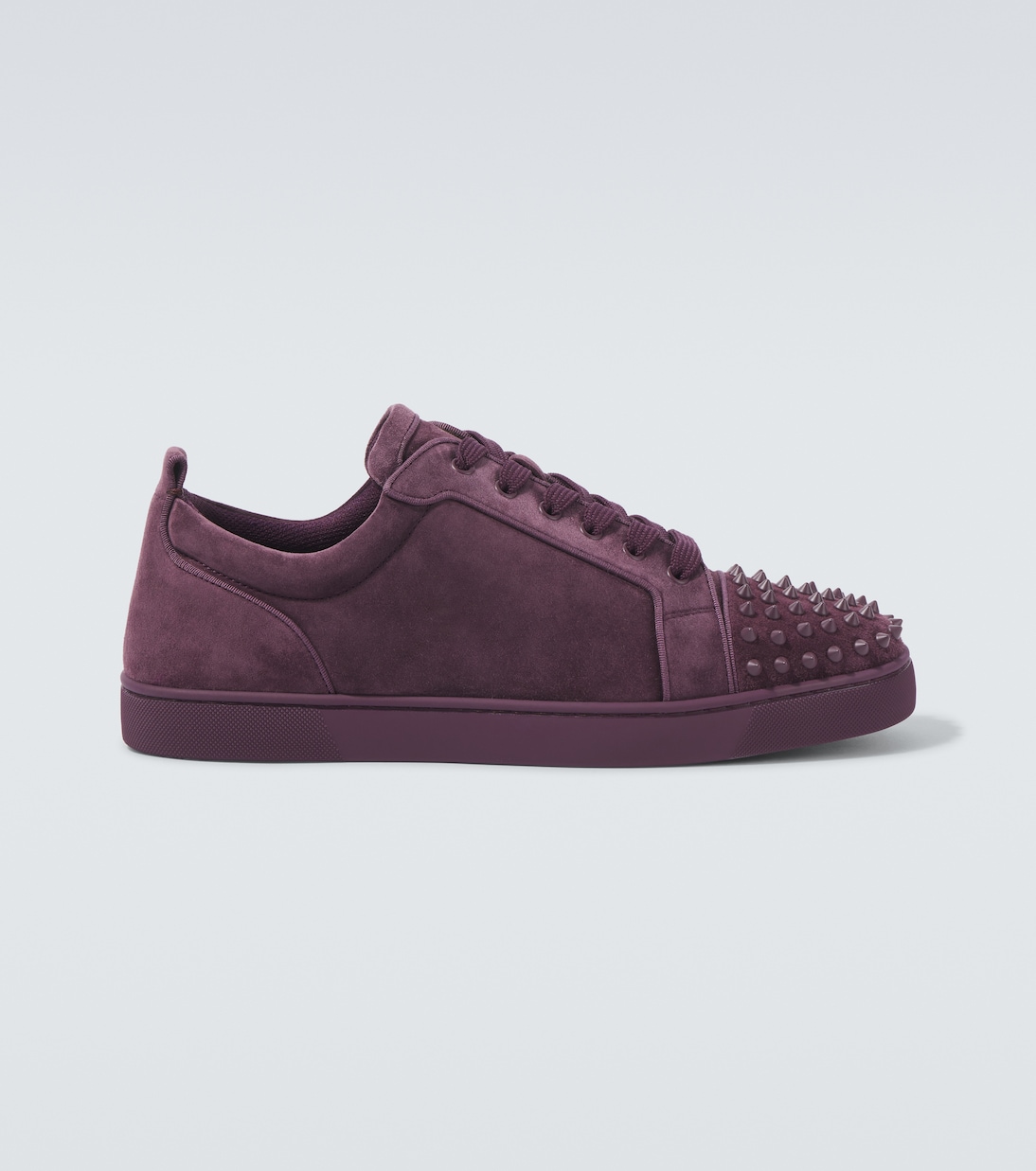 Baskets Louis Junior Spikes en daim | Christian Louboutin