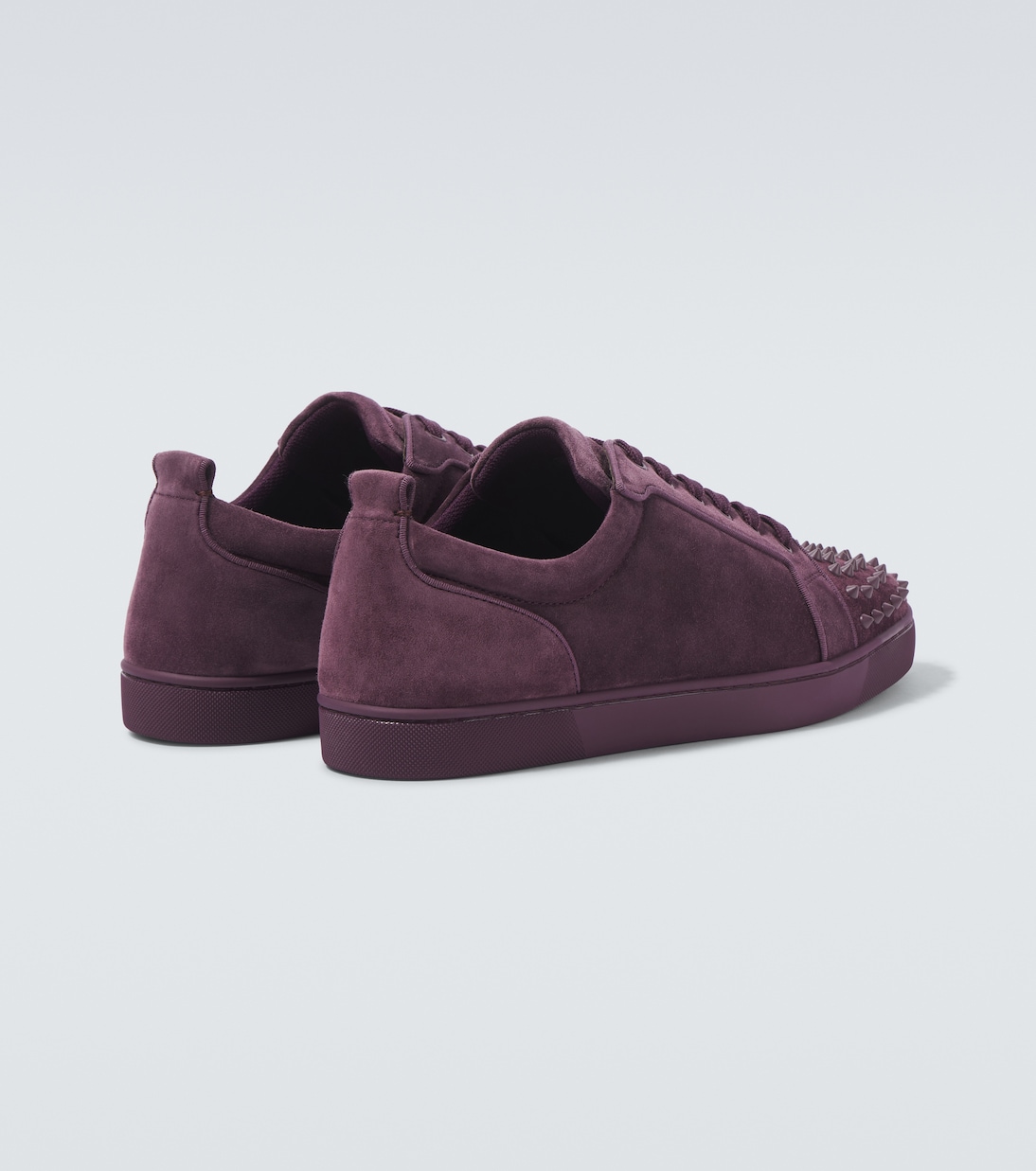 Baskets Louis Junior Spikes en daim | Christian Louboutin