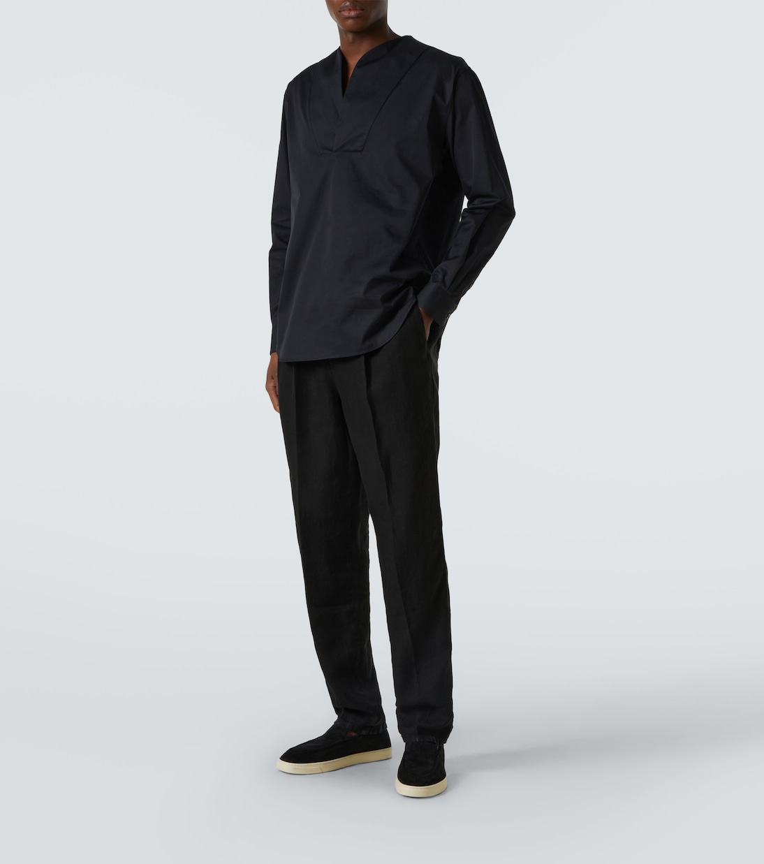 Camicia in twill di cotone | Giorgio Armani