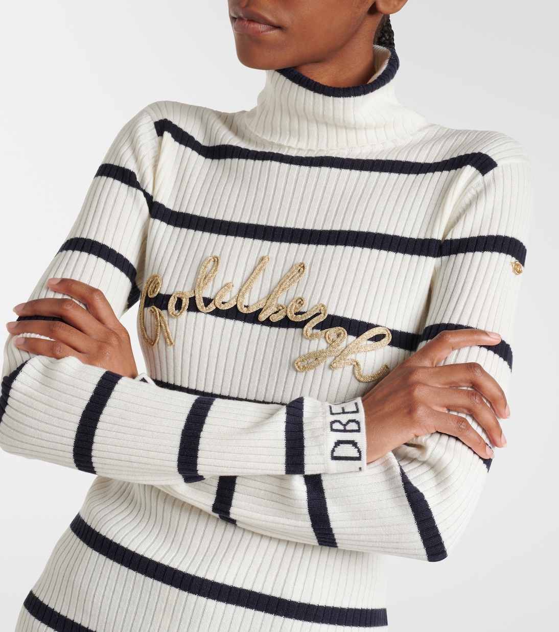 Dolcevita Mimi a righe con logo | Goldbergh