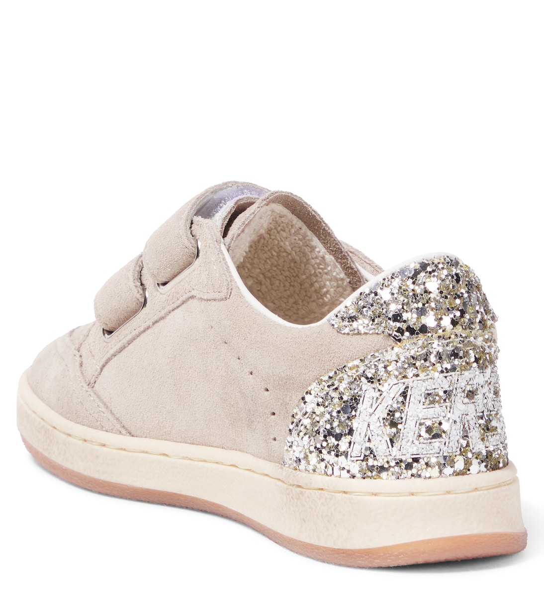 Sneakers Ball Star aus Veloursleder mit Glitter | Golden Goose Kids