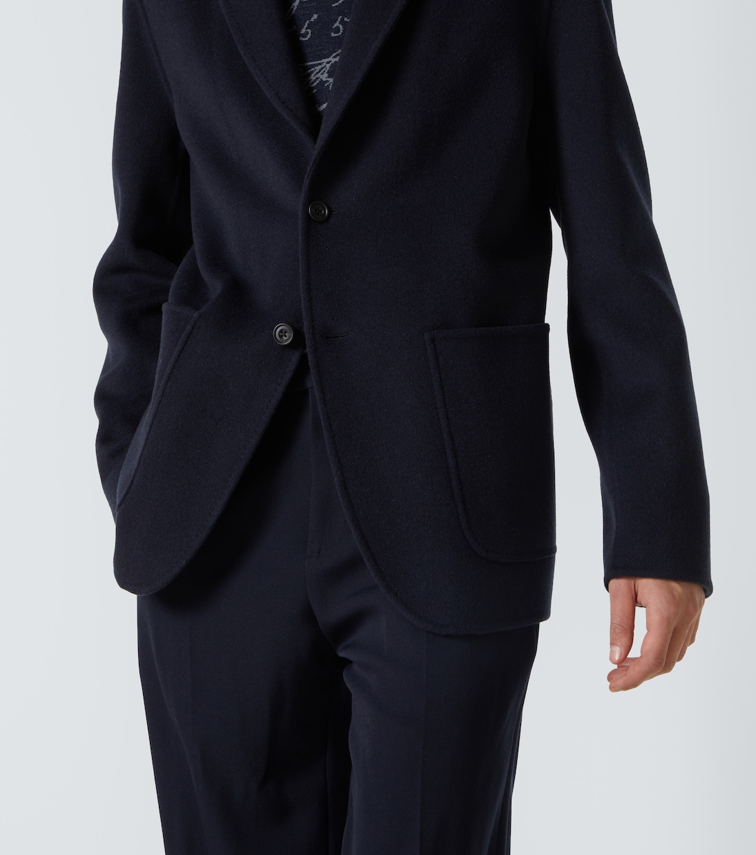 Scritto reversible wool and cashmere blazer | Berluti
