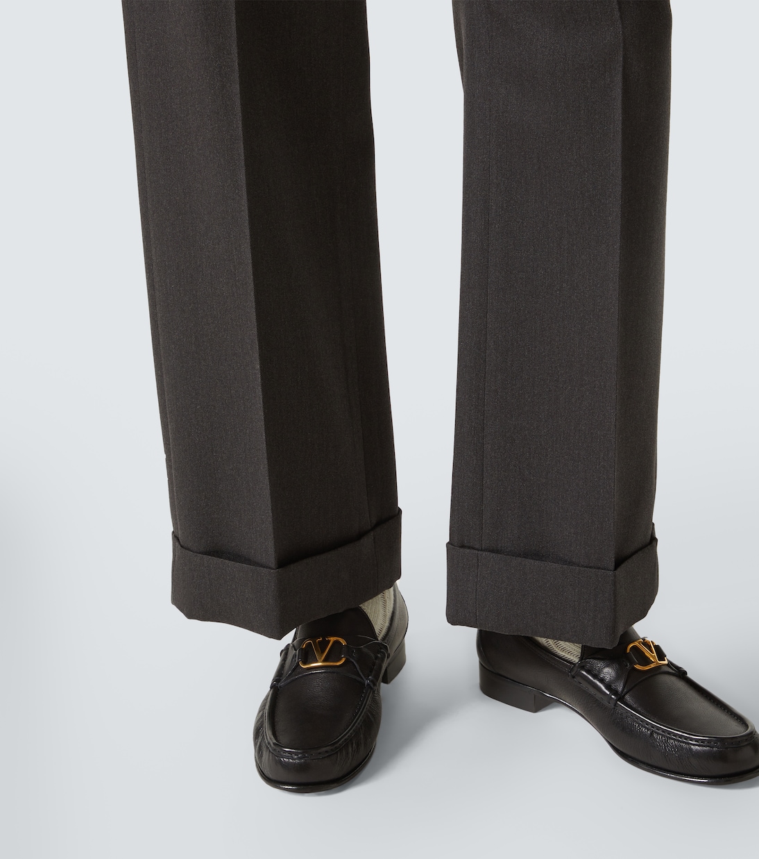 Virgin wool straight pants | Valentino