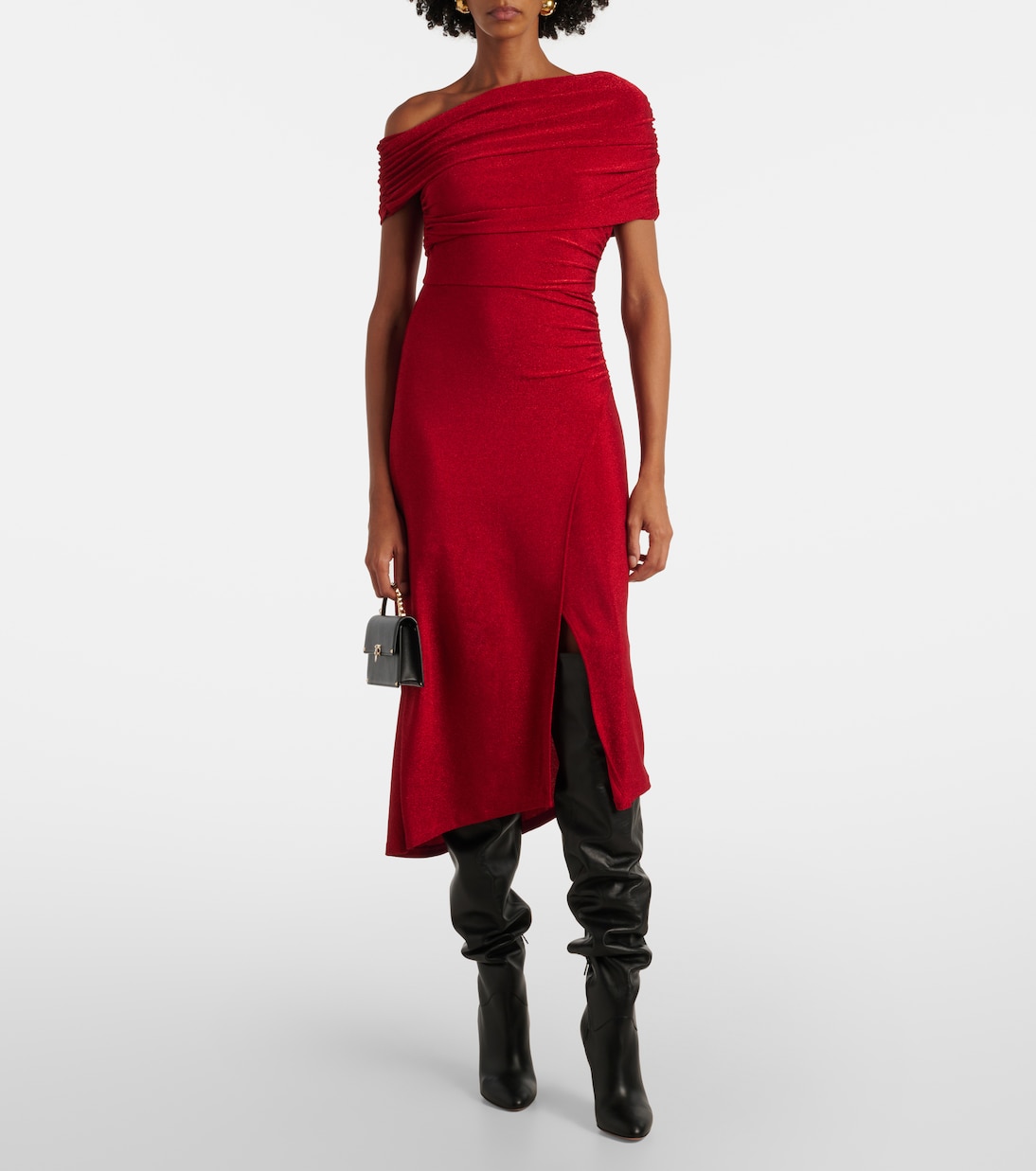 Agustin lamé midi dress | Diane von Furstenberg