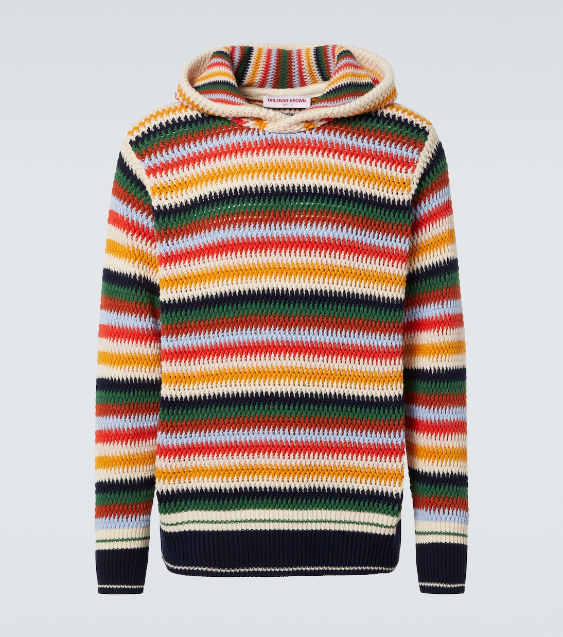 Sudadera con capucha de algodón a rayas | Orlebar Brown