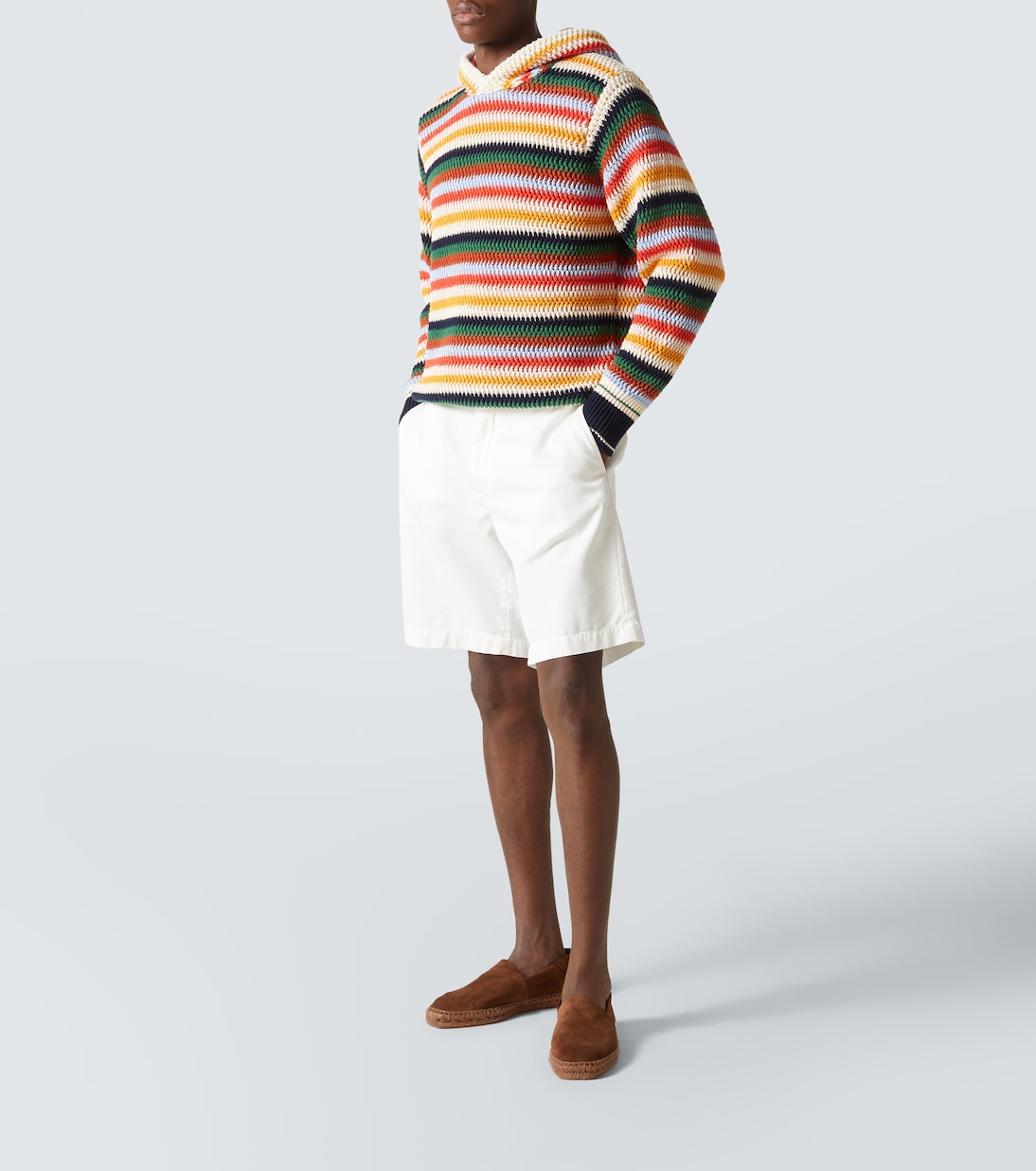Sudadera con capucha de algodón a rayas | Orlebar Brown