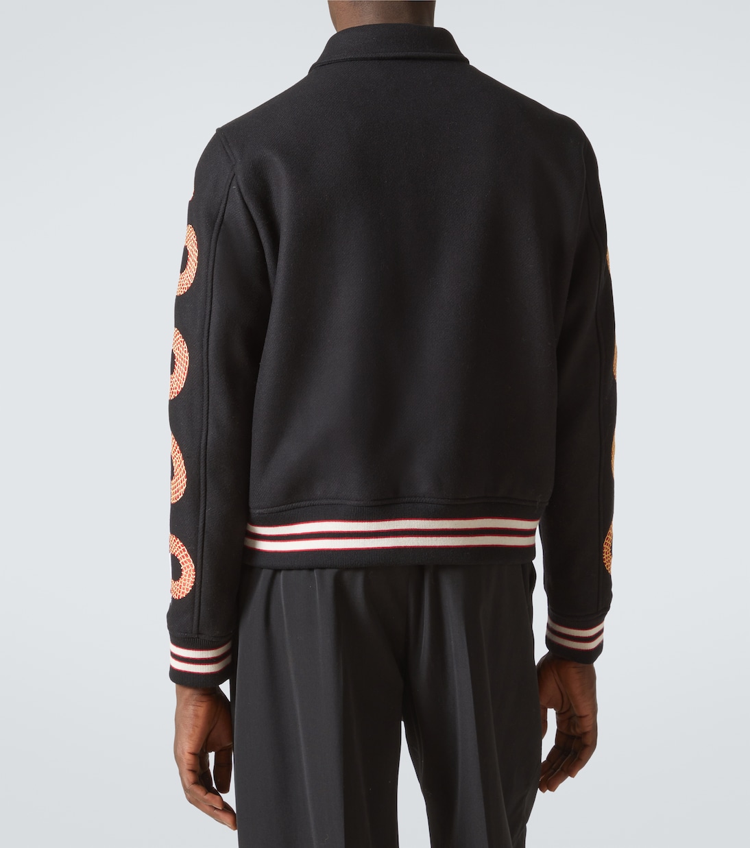 Amiri Snake Bones wool-blend varsity jacket | Amiri