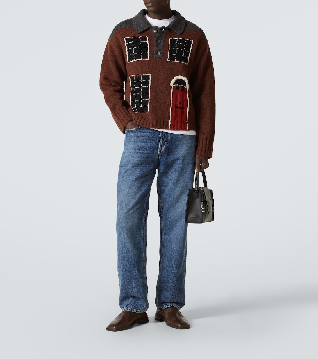 Jean droit à taille mi-haute | JW Anderson